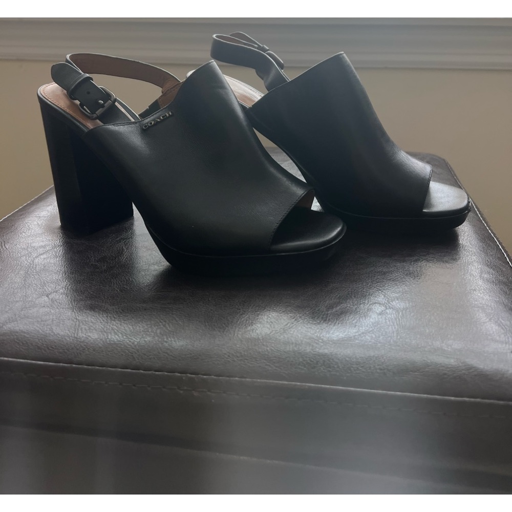 Coach Wedge Heel open toe sandal size 7